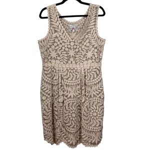 Anthropologie Yoana Baraschi Veiled Alder Dress, 100% Silk, Size 10